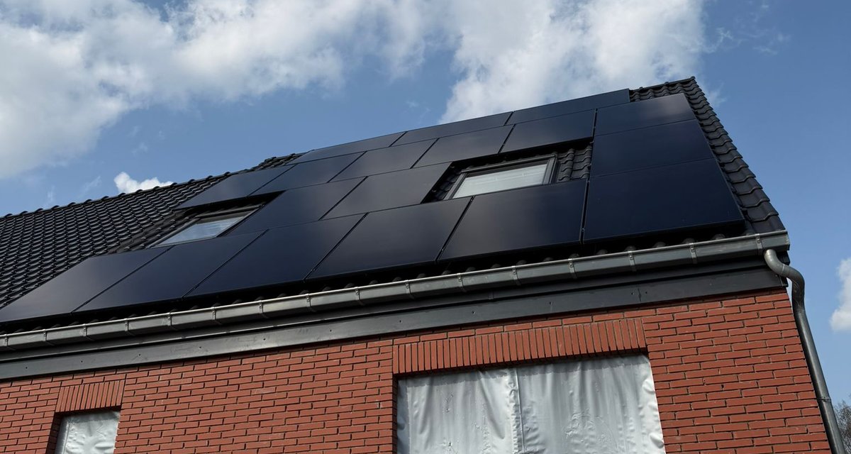 AIKO-zonnepanelen op een dak